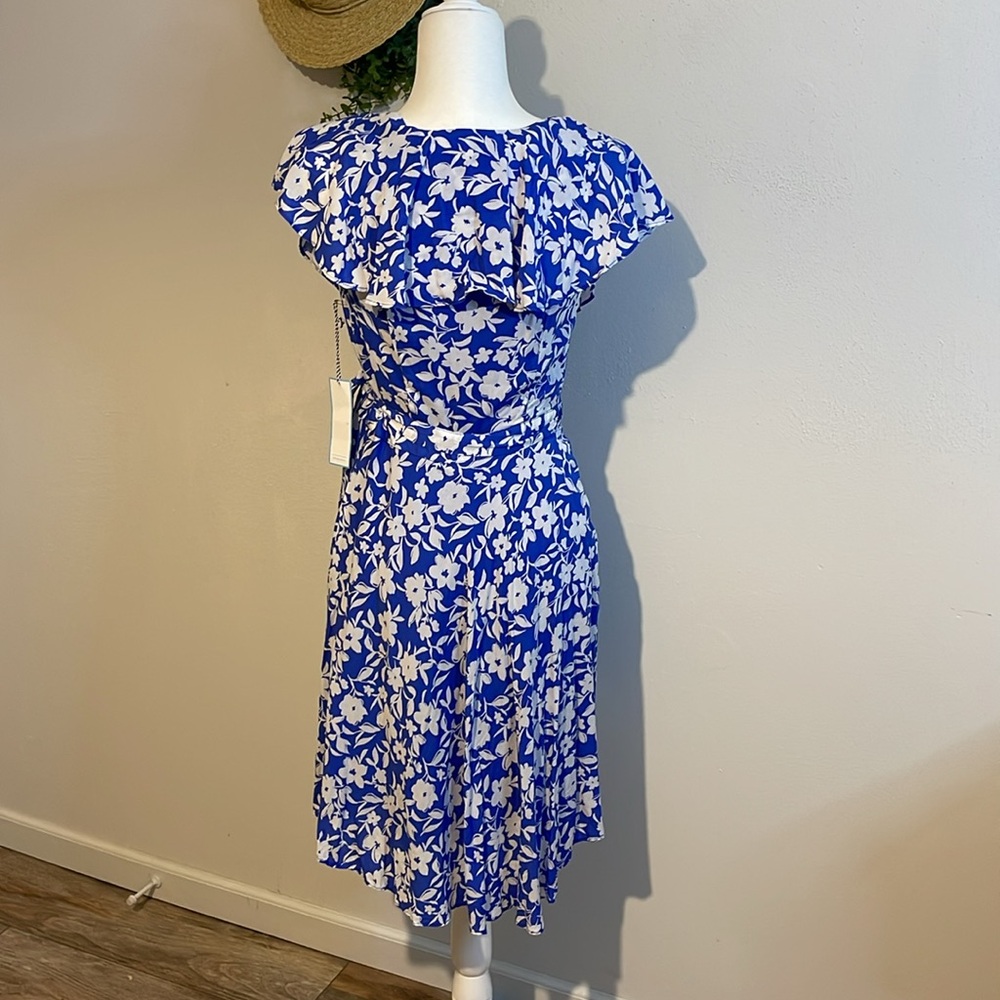 Draper James Blue and White Wrap Sundress - Picture 9 of 13